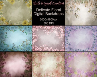 Fine Art Textures, Floral  Digital Backgrounds, Texture Overlay, Photography Texture, Digital Backdrops
