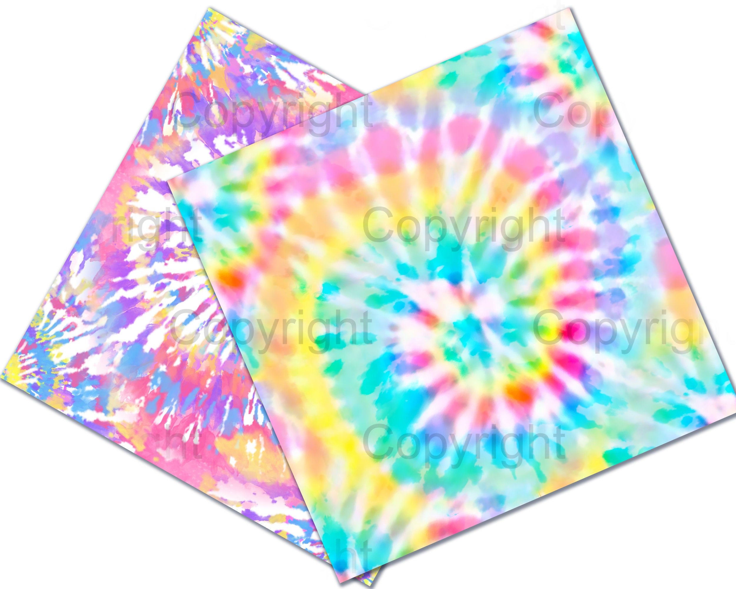 Tie Dye Digital Paper Rainbow Seamless Tie Dye Download Etsy UK