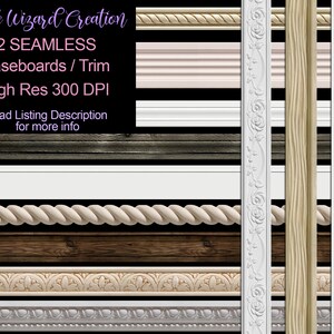 Plint Overlays, Plint Trim, Vloer Board Clipart, Millwork, Foto Composiet, Vloer Plinten, Digitale Achtergrond Plinten Clipart