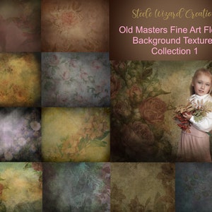 Fine Art Textures, Floral  Digital Backgrounds, Texture Overlay, Photography Texture, Digital Backdrops