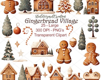 Imágenes Prediseñadas de pan de jengibre, imágenes prediseñadas de Navidad, casa de pan de jengibre, galleta de jengibre PNG, Navidad de uso comercial, imágenes prediseñadas navideñas transparentes