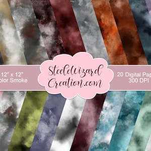 Seamless Smoke Digital Paper, Smoke Digital Backgrounds, Smoke Backdrops, Sublimation Papers, Digital Smoke, Sublimation Design