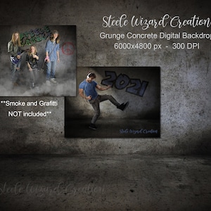 Sfondo digitale di belle arti, sfondo di Photoshop per pavimenti grunge, sfondo di cemento nel seminterrato