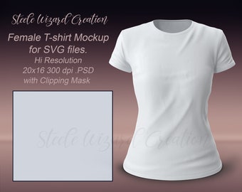 White T-shirt Mockup, Female Mockup Shirt, T shirt Mockup, Shirt Background, 3d Mockup, psd Mockup, SVG Mockup, Photoshop Backdrop