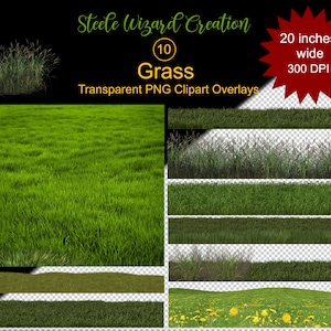 Grass Yard Overlays, Grass Clipart, Lawn, Green Grass PNG Clipart, commercial use