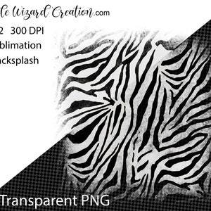 May include: Black and white zebra print pattern with a grunge texture. This digital download is 12x12 inches and 300 DPI. It is perfect for sublimation and backsplash projects.