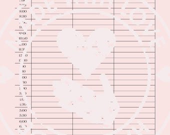 Puede incluir: Un planificador semanal rosa con un diseño de corazón en el fondo. El planificador está dividido en franjas horarias de 6:00 a 21:30, con secciones para cada día de la semana. El título "Weekly Planner" está en la parte superior.