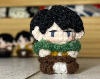 PATROON Mini Levi Ackerman amigurumi-haakpatroon (aanval op titaan)
