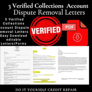 3 Verified Collection Account Dispute Letters