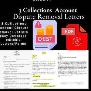 3 cartas de disputa de cuenta de cobro