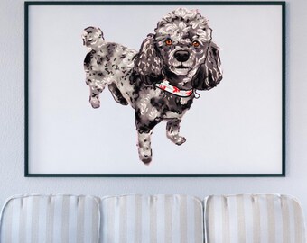 Custom Digital Pet Portrait, Pet Memorial-Pet Gift -New Pet Gift- Digitally Mastered Digital effect-Drawing from Photo-Pet Sympathy Gift
