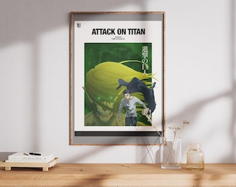 Attack on Titan Poster, Attack on Titan Print, Attack on Titan Wall Art, AOT Poster, Shingeki No Kyojin
