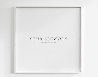 Square Frame Mockup | White frame | Psd Mockup Frame | Single Frame Mockup