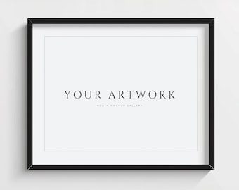 4x3 Frame Mockup | Horizontal Frame Mockup | Black frame | Psd Mockup Frame | Single Frame Mockup