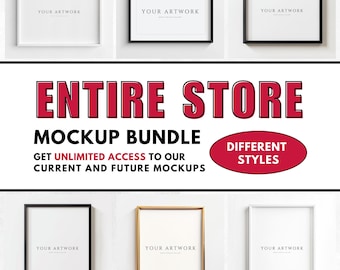 Entire Store Mockup Bundle | PSD Frames Bundle | Ultimate frame mockups