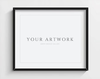 14x11 Frame Mockup | Horizontal Frame Mockup | Black frame | Psd Mockup Frame | Single Frame Mockup