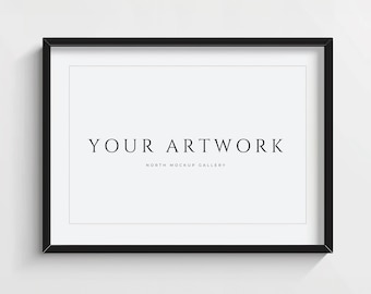 3x2 Frame Mockup | Horizontal Frame Mockup | Black frame | Psd Mockup Frame | Single Frame Mockup