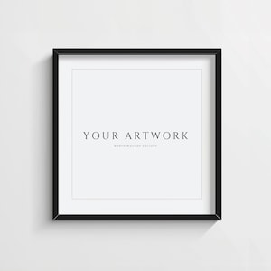 Square Frame Mockup | Black frame | Psd Mockup Frame | Single Frame Mockup