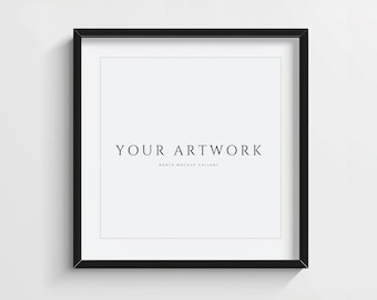 Square Frame Mockup | Black frame | Psd Mockup Frame | Single Frame Mockup