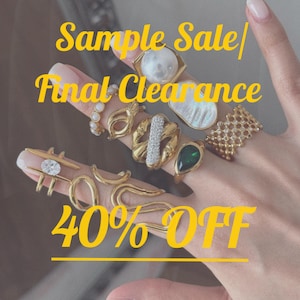 Anillos de muestra / Joyas con imperfecciones (40% de descuento)