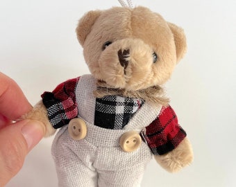 Dollhouse Teddy Bears Boy Bear And Girl Bear Small Stuffed Animal