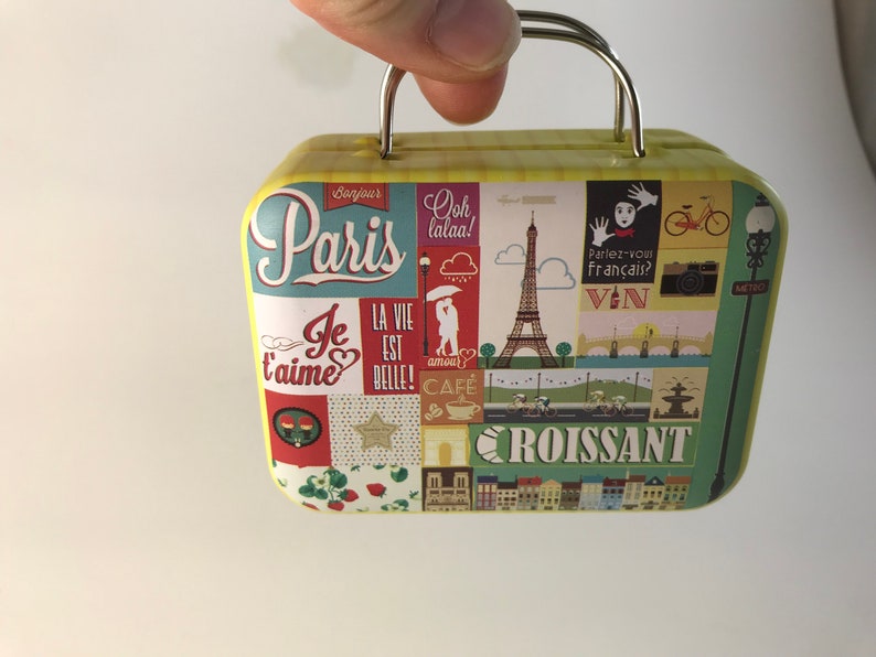 Doll Suitcase Dollhouse Suitcase Doll Toy Mini Storage Tin Small Tin Travel Tin Mini Suitcase Altoid Tin Toy image 2