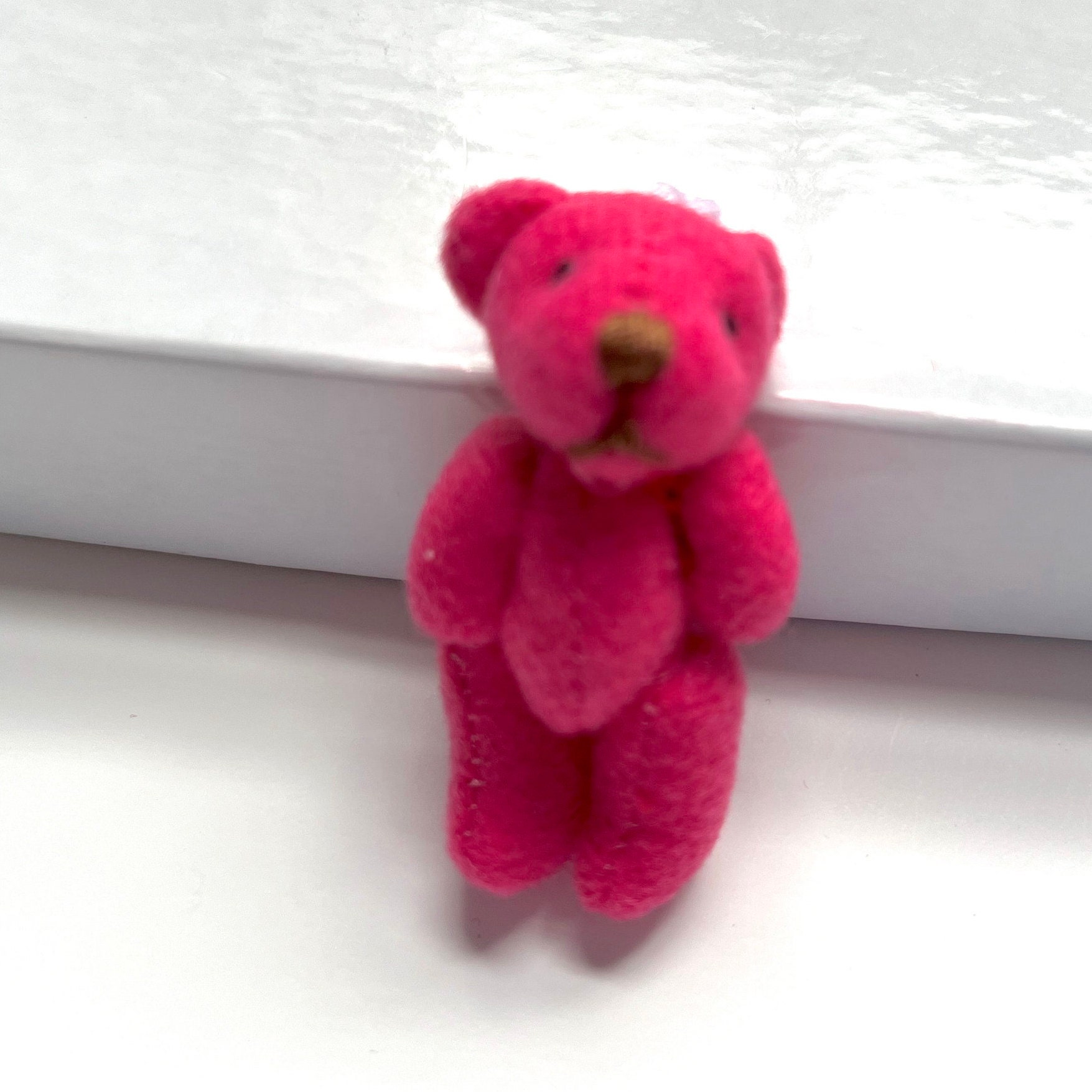 dark pink teddy bear