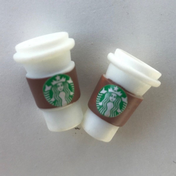 Miniature Coffee Cup for Dolls Dollhouse Fairy Garden Craft Supply Cabochon  Resin Craft (Set of 2)