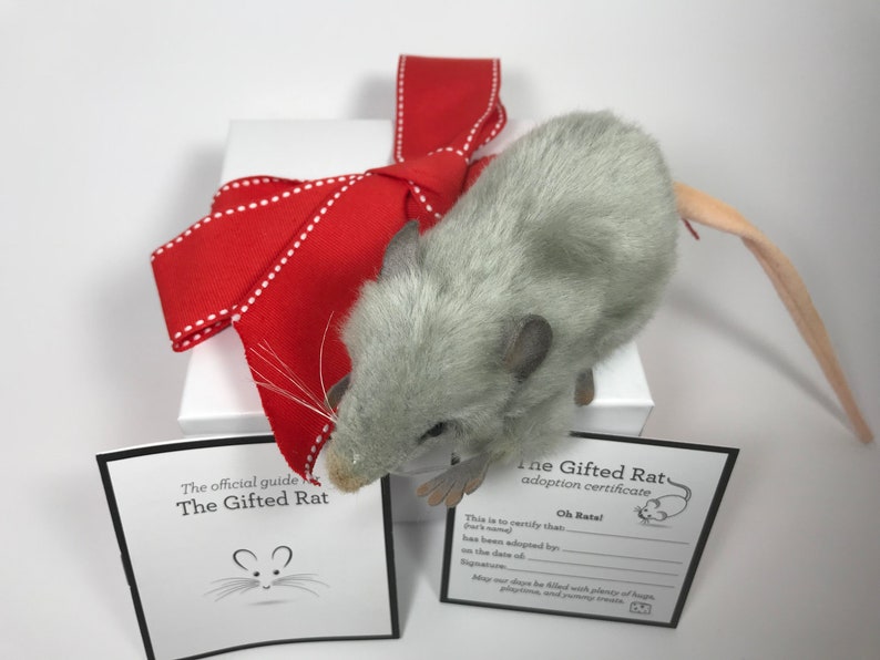 Plush Mouse Rat Gift Adopt Rat Prank Gift zdjęcie 5