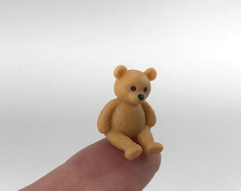 Miniature Teddy Bear Dollhouse Craft Mini Bear Fairy Garden Toy Micro Landscape Toy