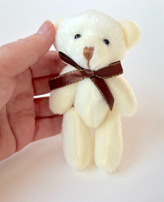 Pequeño oso de peluche relleno, accesorio para muñeca, suministro  artesanal, etiqueta de regalo, regalo para bebé 6 años o más -  México