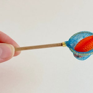 Miniature Fishing Net Fairy Garden Dollhouse Goldfish