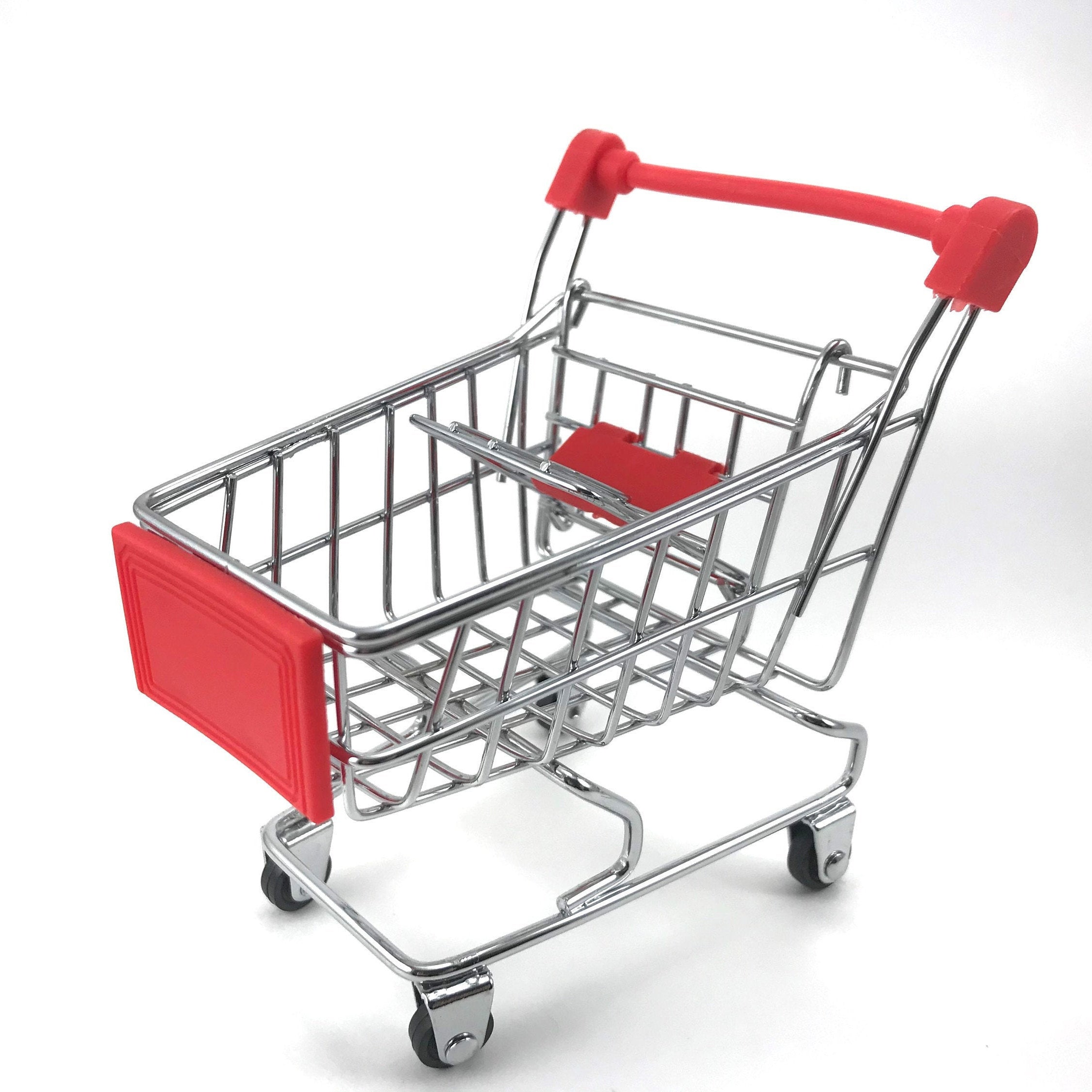Small Toy Shopping Cart for Doll Pretend Play Desk Toy Etsy