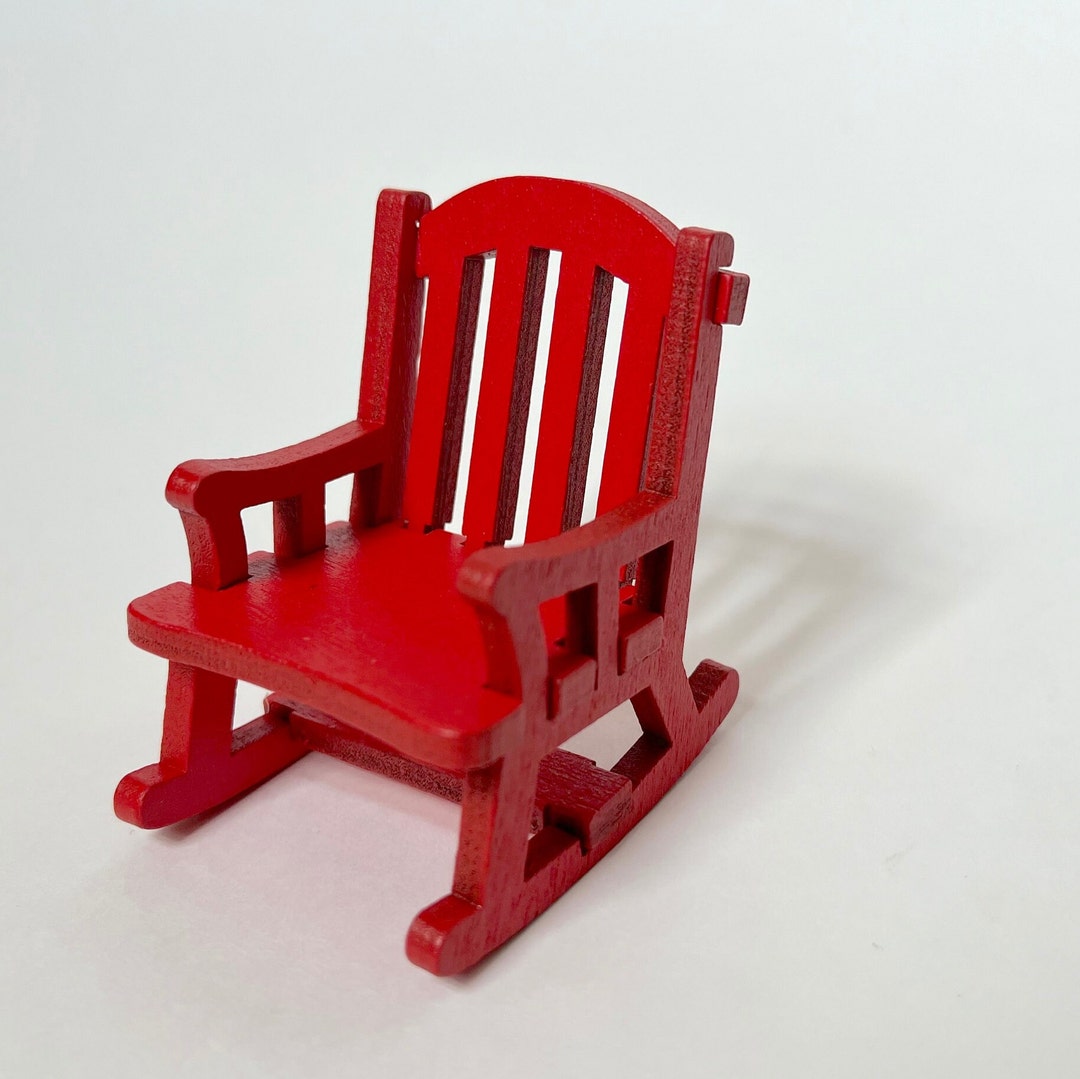 Miniature Rocking Chairs Miniature Rocking Chair Dollhouse Fairy Garden - Etsy