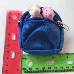 Doll Backpack Tiny Backpack Miniature Teddy Bear Travel Pack Animals sold separatley image 7