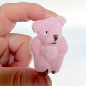 Very Tiny Soft Fuzzy Stuffed Teddy Bear For 6yrs or older Pink