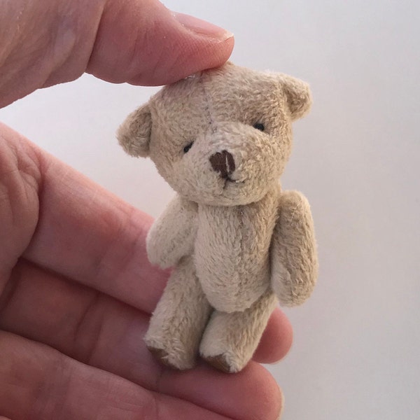 Small Stuffed Animal Plush Teddy Bear Dollhouse Baby Shower Craft Supply (6yrs or older)