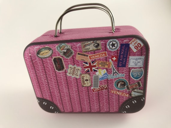 Altered Tin Mini Suitcase Storage Tin Dollhouse Accessory - Etsy