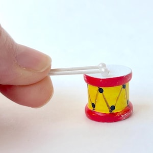 Miniatyrtrumma Jultrumma Feträdgård Dockhus Trummispojke