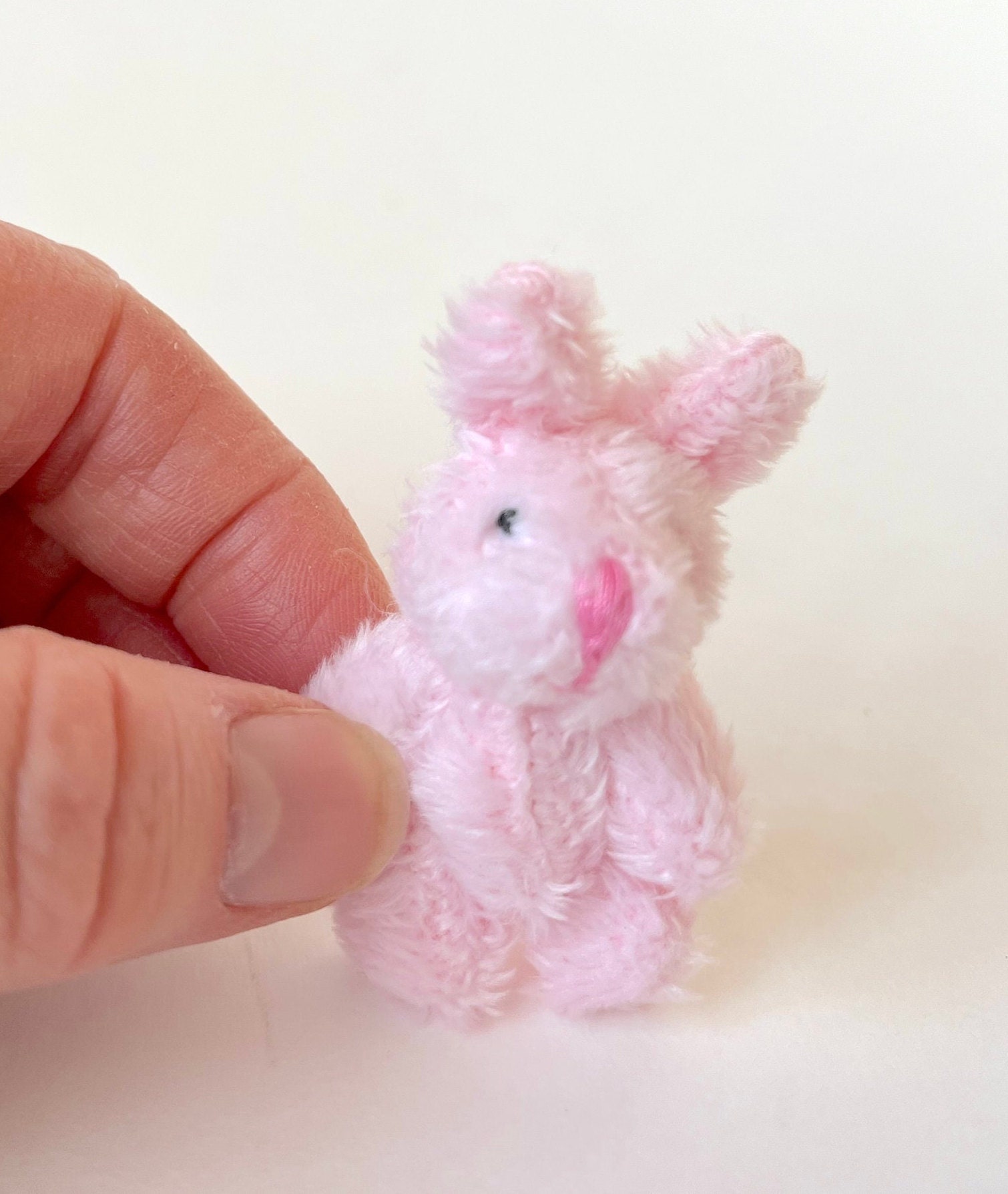 Tiny Pink Plush Bunny Miniature Pink Stuffed Bunny Mini Pink Plush Bunny Rabbit  Baby Pink Bunny Rabbit Dollhouse Bunny Doll Toy -  Canada