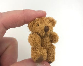 Very Tiny Soft Fuzzy Stuffed Teddy Bear (For 6yrs or older)