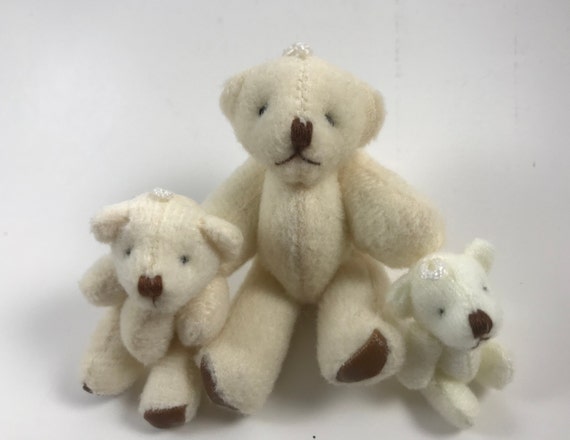 small white stuffed bear