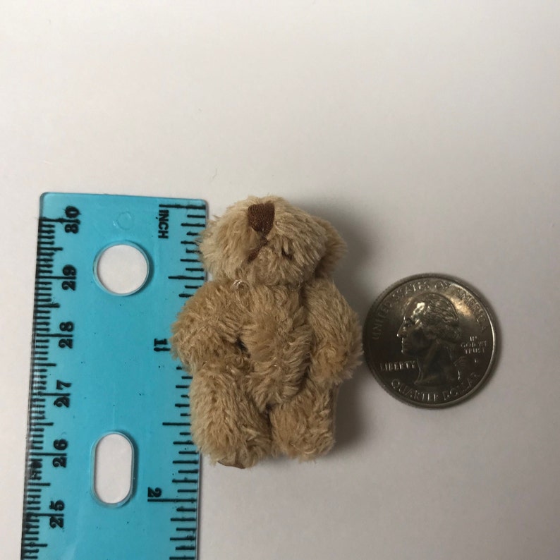 Very Tiny Soft Fuzzy Stuffed Teddy Bear For 6yrs or older image 7