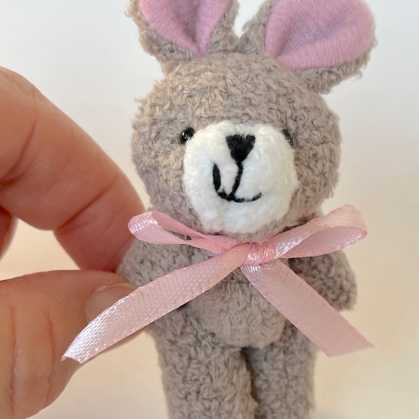 Small Stuffed Bunny Rabbit Craft Project Doll Pet Plush Toy (6yrs or older)