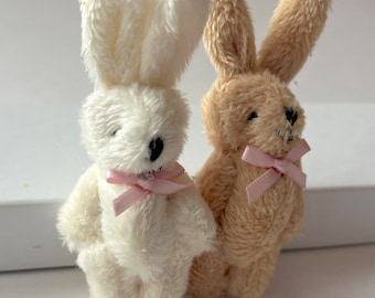 Small Stuffed Bunny Rabbit Tiny Plush Bunny Toy Bunny Rabbit Figurine Baby Bunny Plush Bunny Party Favor Baby Gift Rabbit Craft