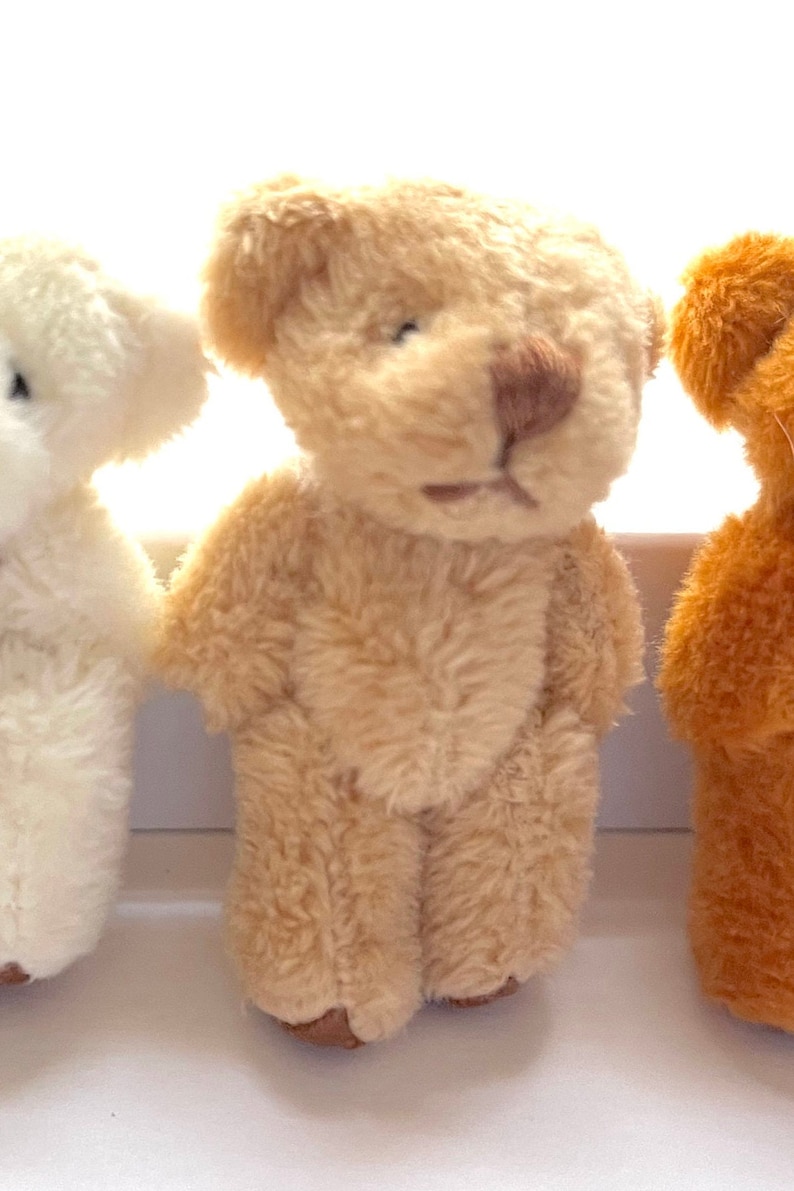 Very Tiny Soft Fuzzy Stuffed Teddy Bear For 6yrs or older One Light Brown Bear