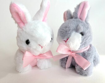 Small Plush Bunny Rabbit for Doll Craft Project