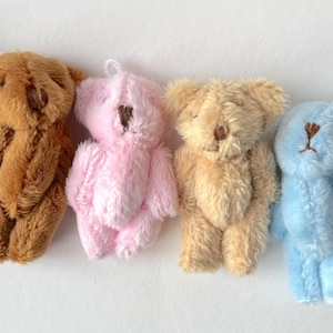 Mini-Stoffbär Puppenhaus-Plüschtier-Anhänger-Baby-Dusche-Geschenk-Fertigkeits-Versorgungsmaterial (6 Jahre oder älter)
