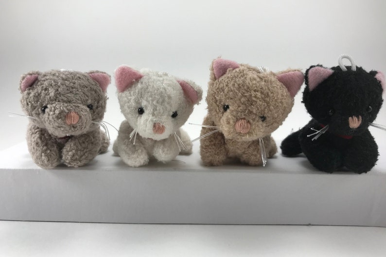Miniature Plush Cat Kitten Stuffed Animal Doll Accessory | Etsy