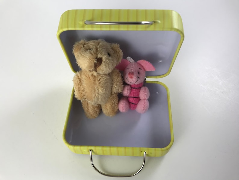 Doll Suitcase Dollhouse Suitcase Doll Toy Mini Storage Tin Small Tin Travel Tin Mini Suitcase Altoid Tin Toy image 5